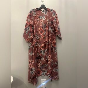 Lularoe Floral Kimono. Women’s Medium